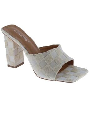 Unilady Cream Slip On Sandals Size 7